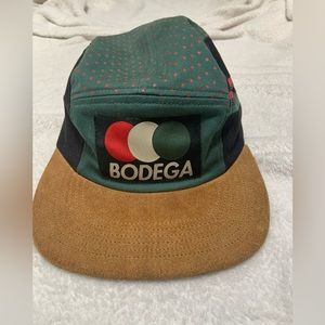 Bodega Circles Green and Black 5 panel cap